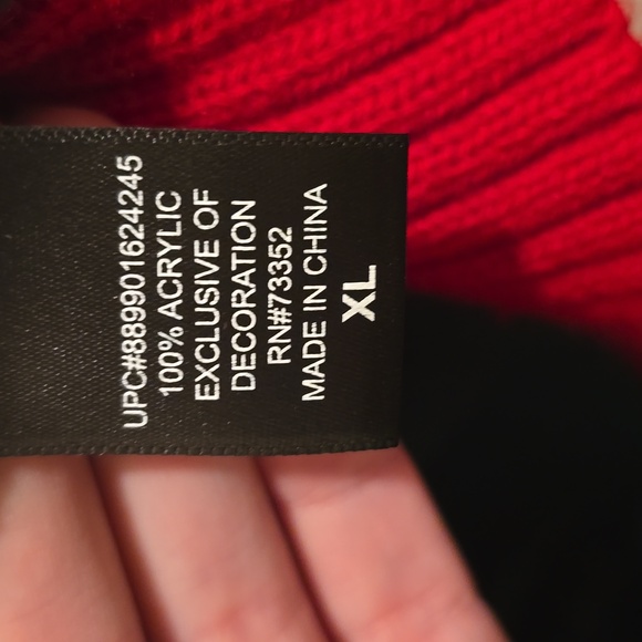 33 Degrees Christmas Holiday Green and Red Pug Dog Sweater - Picture 6 of 6